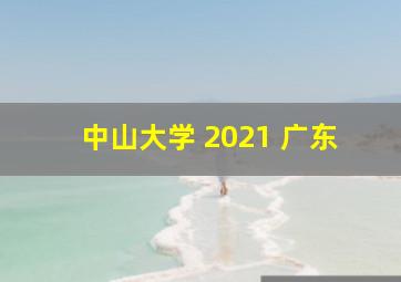 中山大学 2021 广东